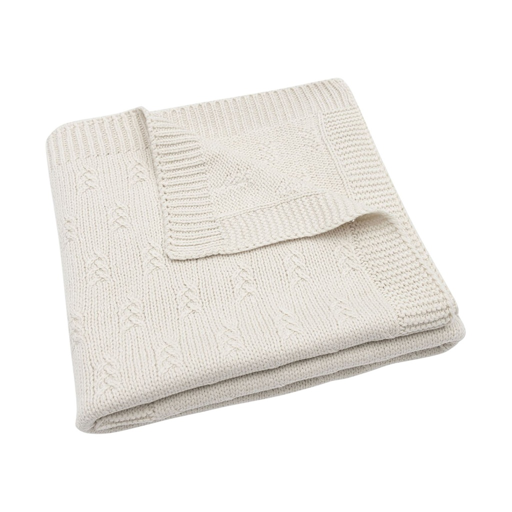 Jollein Blanket Grain Knit - Oatmeal