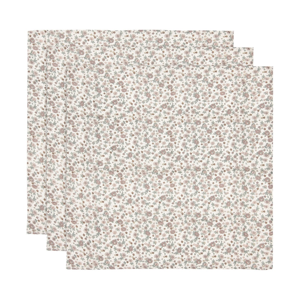 Jollein Cloth Muslin 3pcs - Retro Flowers 