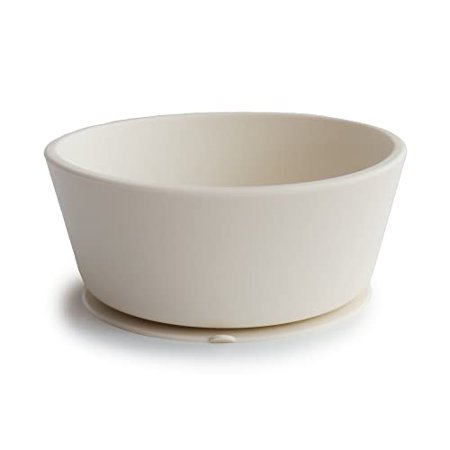 Mushie Silicone Suction Bowl - Ivory