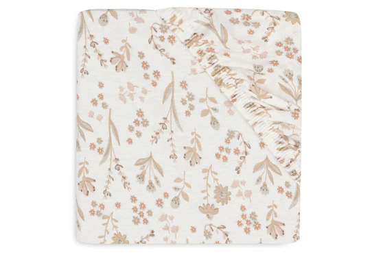 Jollein Fitted Sheet Jersey 60x120cm - Bloomy 