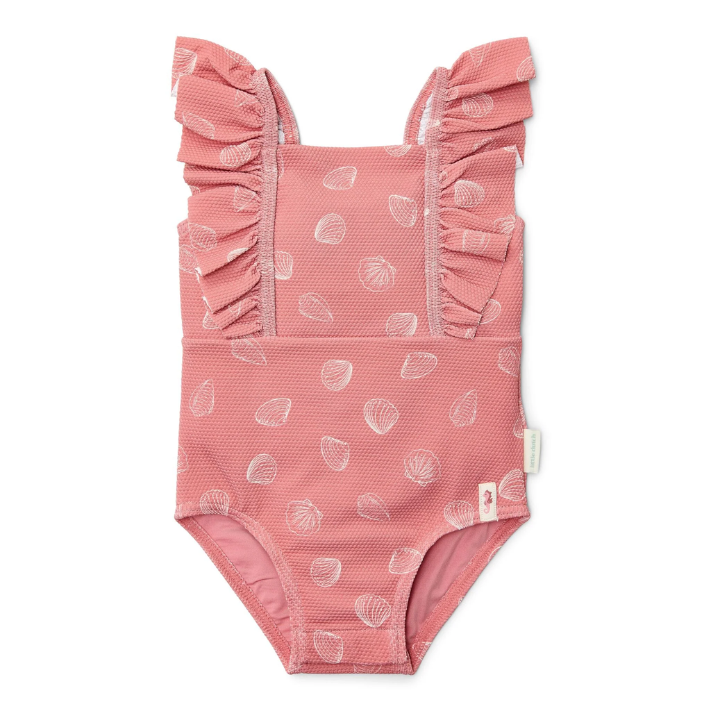 Little Dutch Bathing Suit Ocean Treasures Pink/Lemonade 6-12M