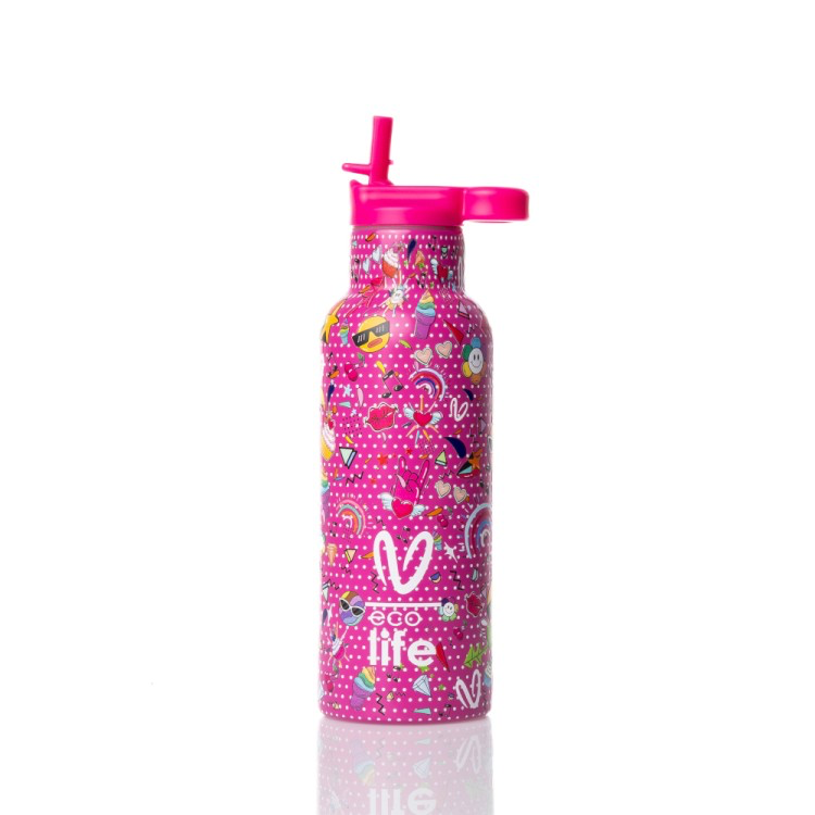 Eco Life Thermos 500ml Rainbow Pink 