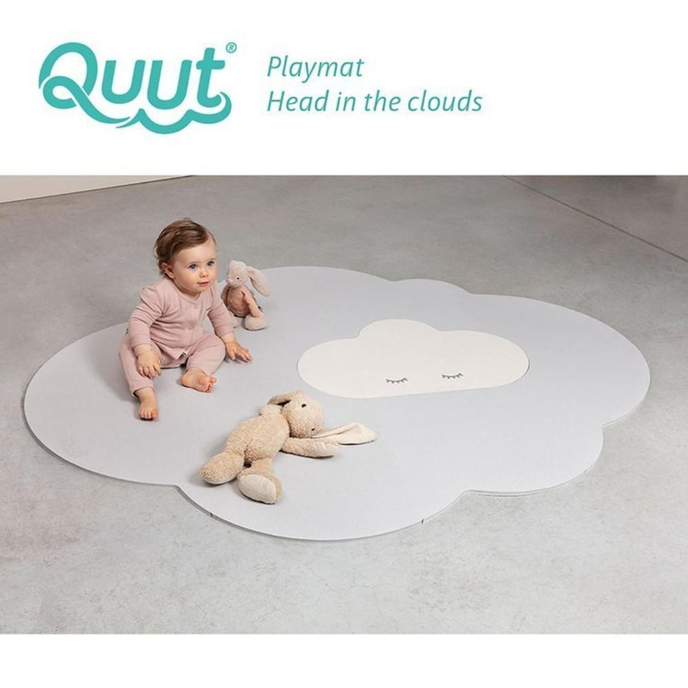 Quut Head in the Clouds Large Playmat Pearl Grey