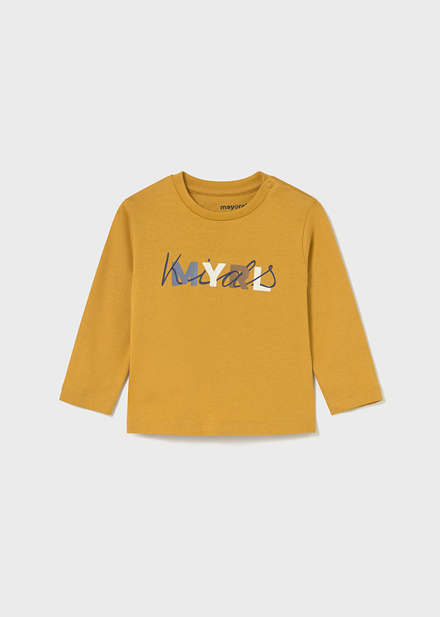 Mayoral Long Sleeve basic t-shirt - Mustard