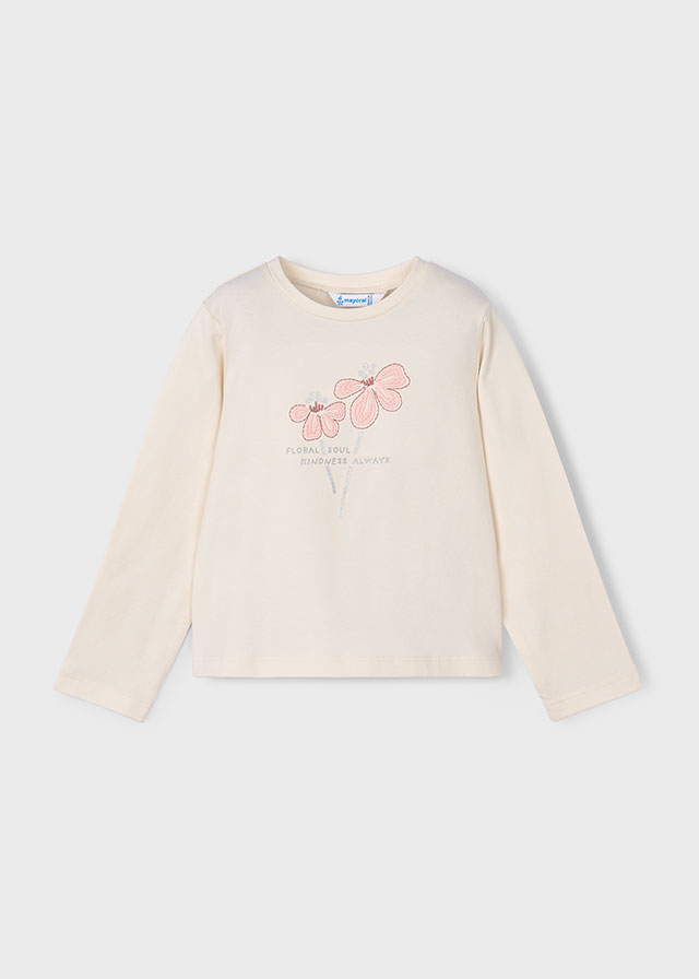 Mayoral Long Sleeve basic t-shirt - Macchiato