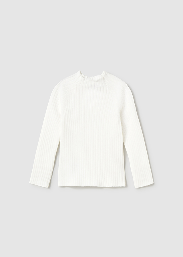Mayoral Knit mockneck - Natural