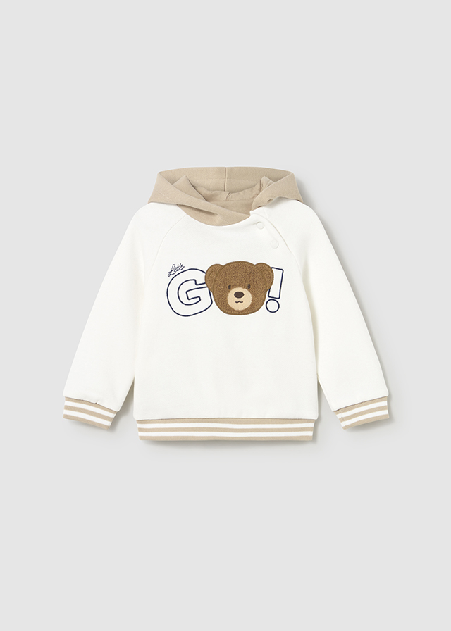 Mayoral Hooded pullover - Cream
