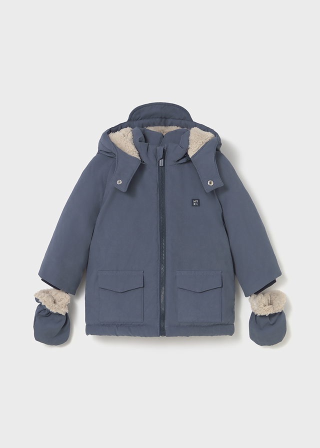 Mayoral Parka coat - Blue Whale