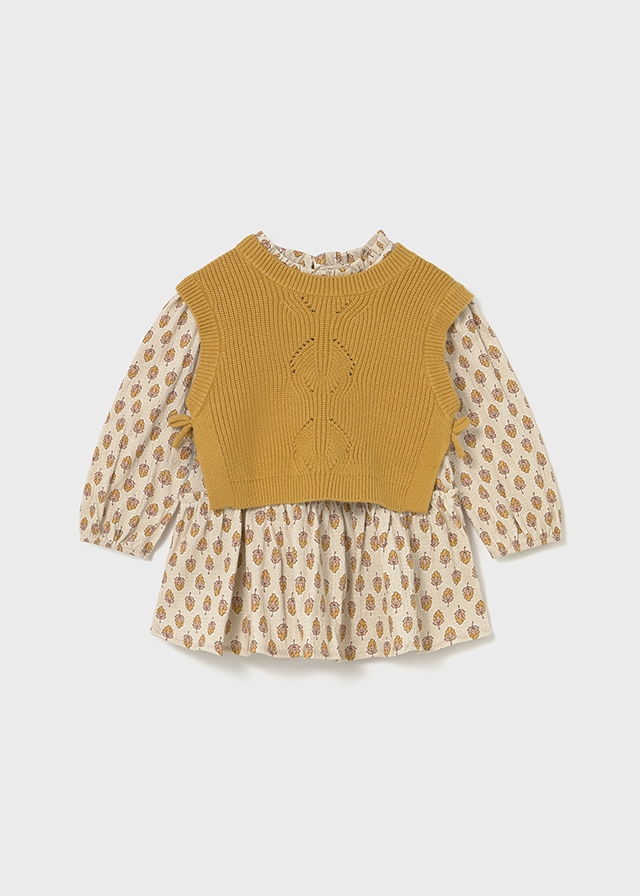 Mayoral Knitted vest dress - Honey