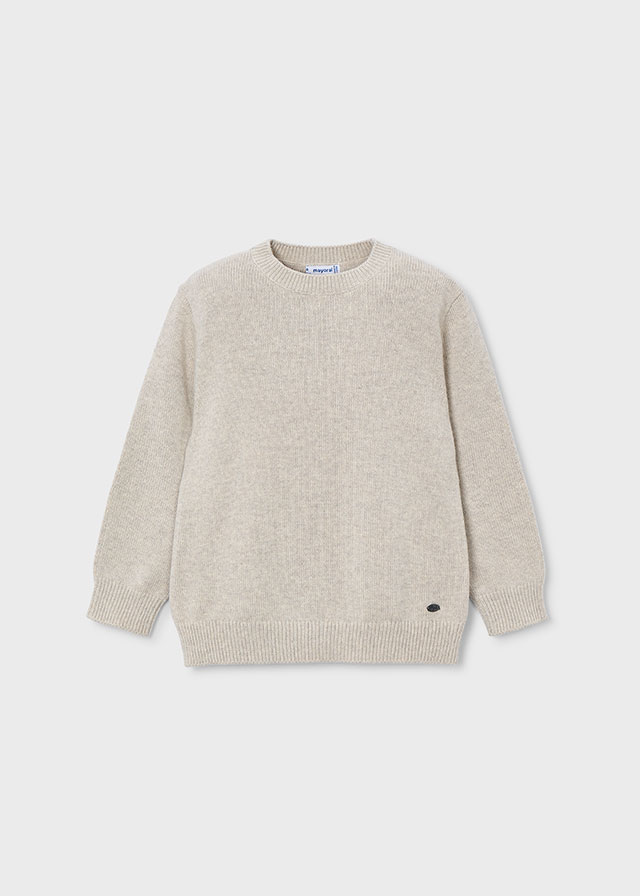 Mayoral Basic crew neck jumper - Chai
