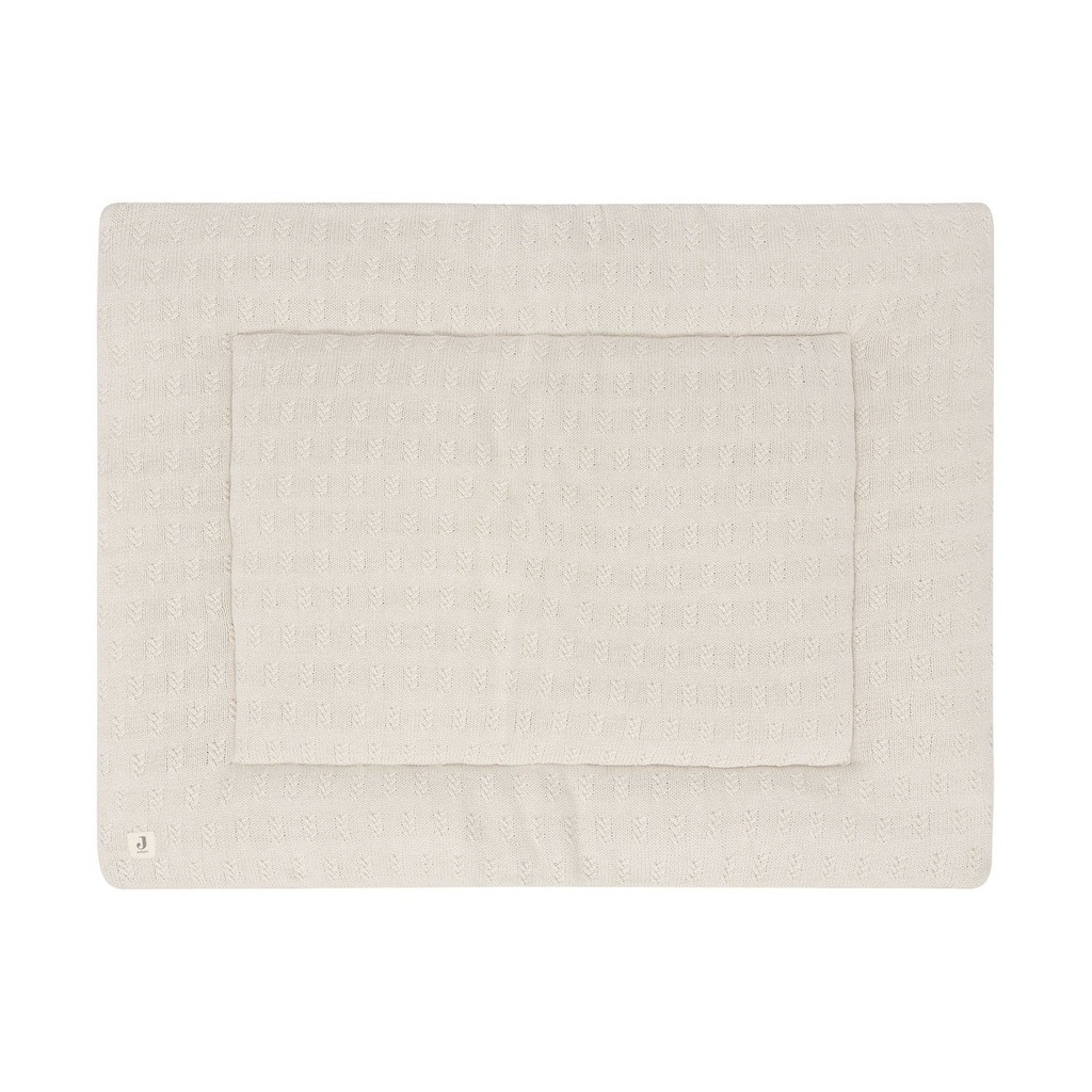 Jollein Grain Knit Oatmeal Playpen Mat - 75 X 95 Cm -