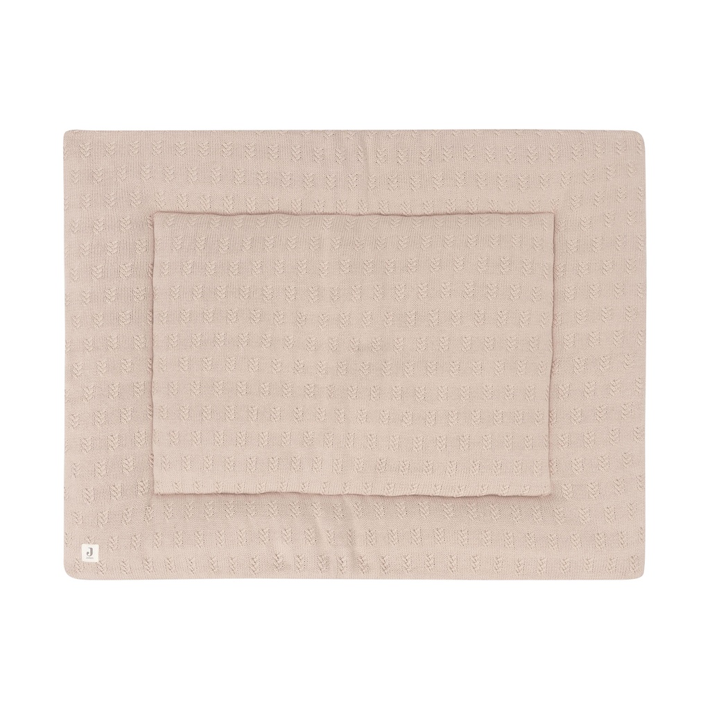 Jollein Grain Knit  Wild Rose Playpen Mat - 75 X 95 Cm -