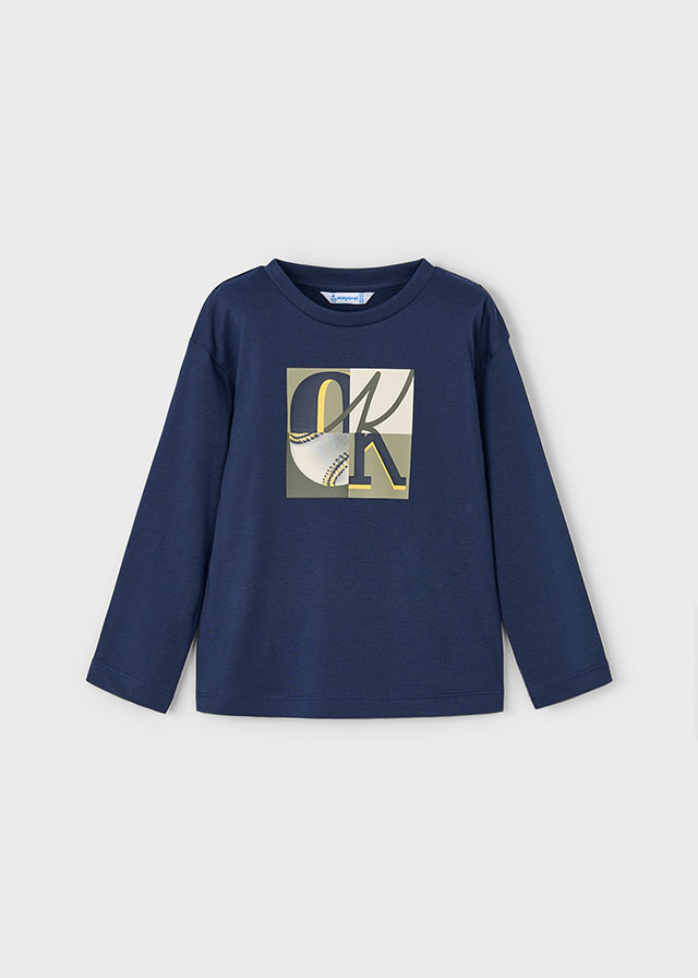 Mayoral Long Sleeve semibasic shirt - Blue