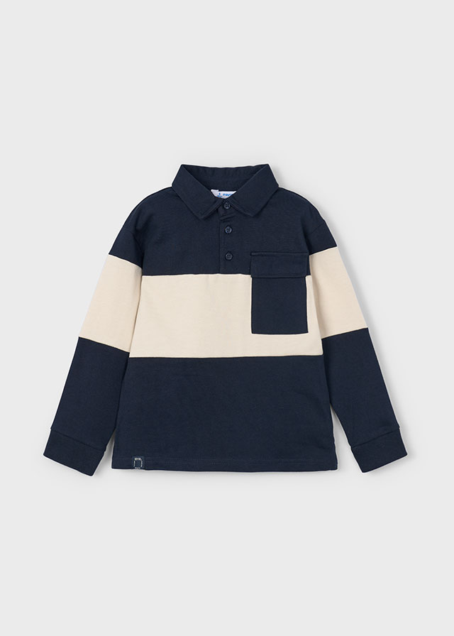 Mayoral Long Sleeve Polo - Navy