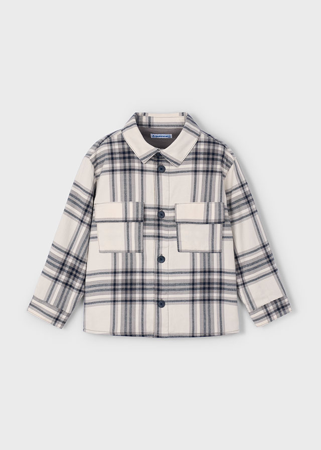 Mayoral Checked overshirt - Grey