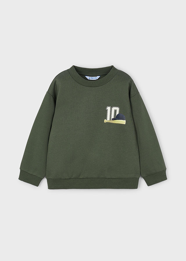 Mayoral back print pullover - Olive