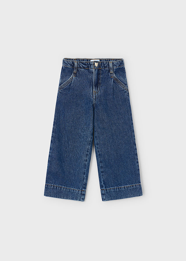 Mayoral Wide leg denim pants - Dark