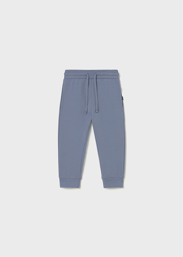 Mayoral Basic cuffed fleece trousers - Iceberg