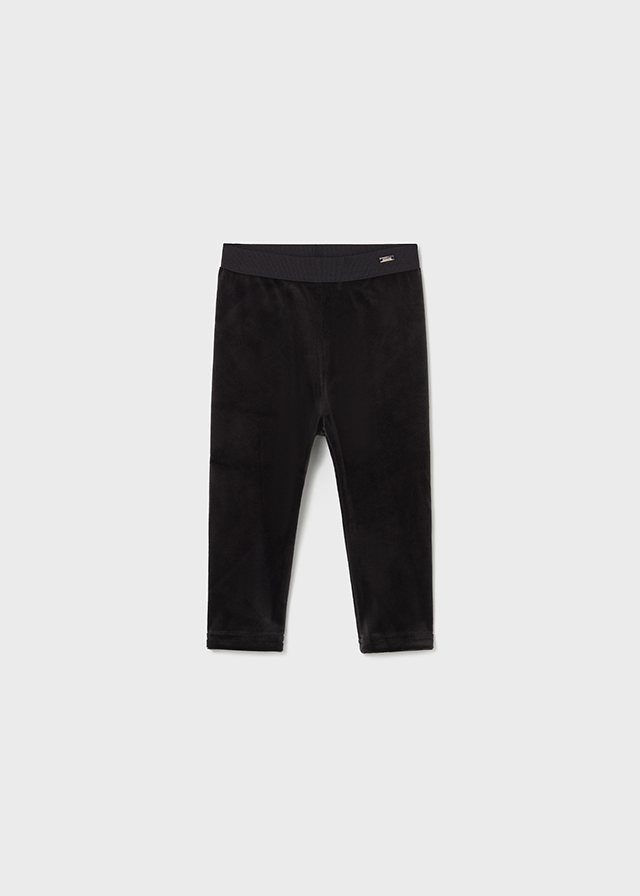 Mayoral Basic velvet leggings - Black