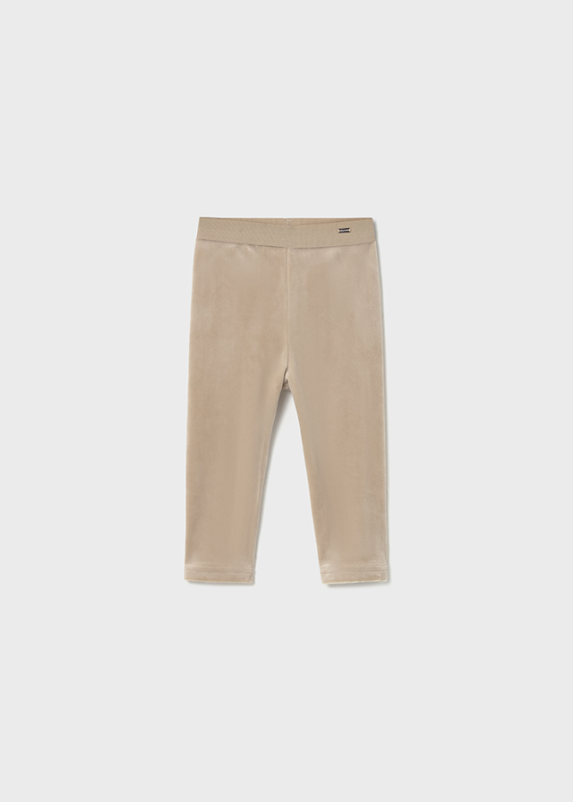 Mayoral Basic velvet leggings - Toffee