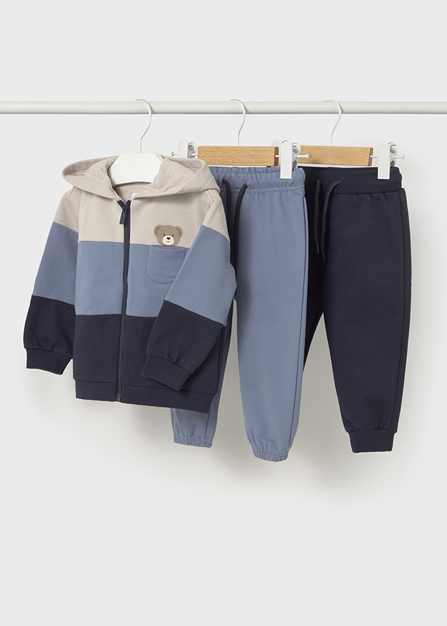 Mayoral Basic plush 2 pants tracksuit - Iceberg