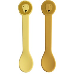 Trixie - Mr Lion Silicone Spoon 2 Pack Yellow