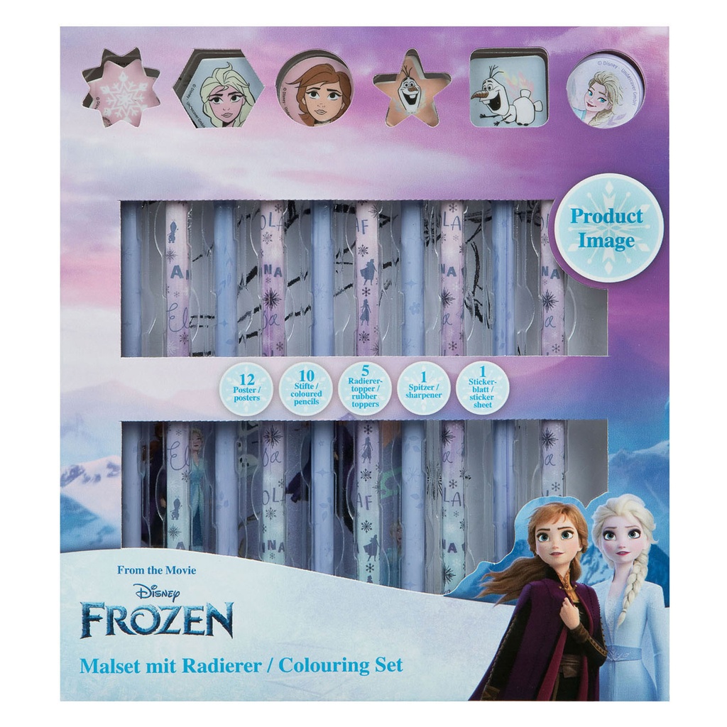 Painting Set With Rubber - Frozen  
