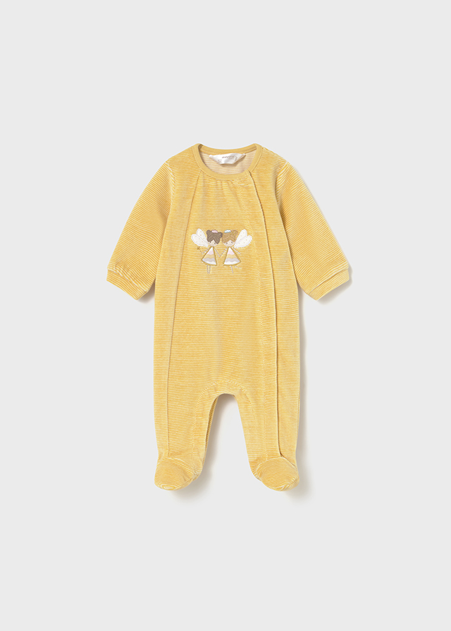 Mayoral Velour onesie - Honey
