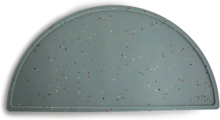 Mushie Silicone Placemat - Sage Confetti
