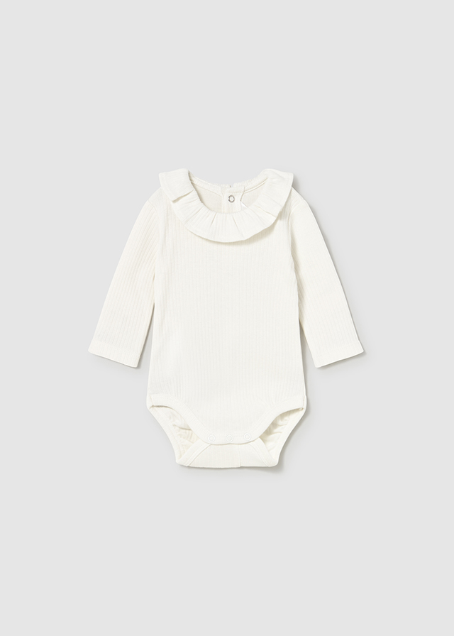 Mayoral Ribbed bodysuit - Natural