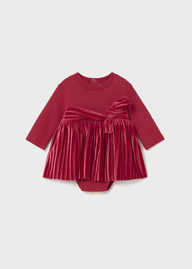 Mayoral Matched romper - Cherry