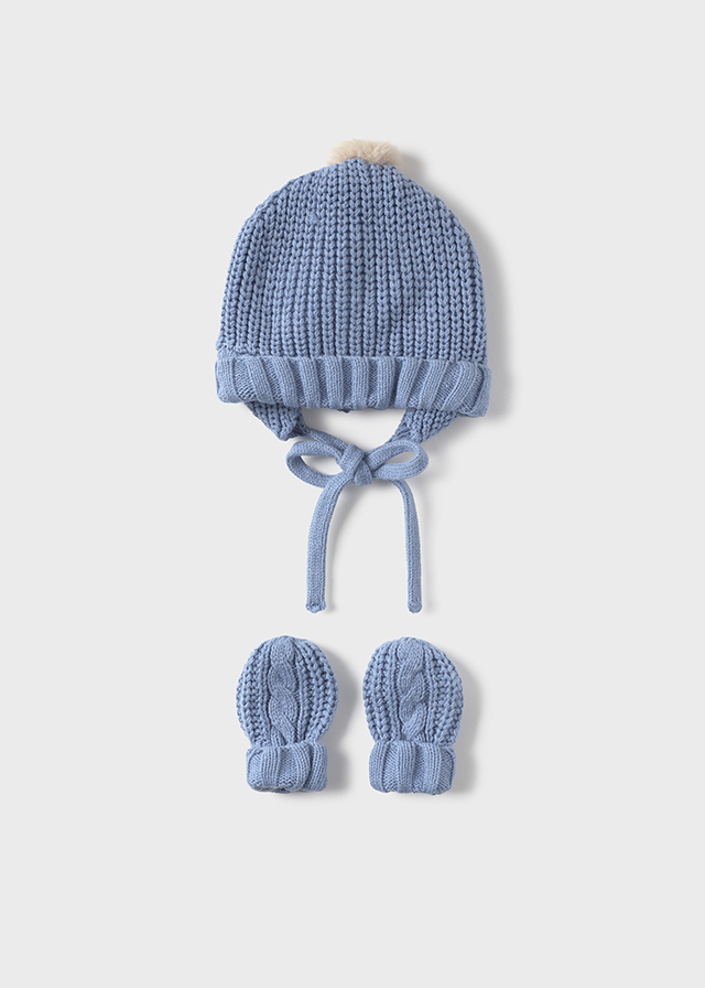 Mayoral Hat & mittens set - Cloud