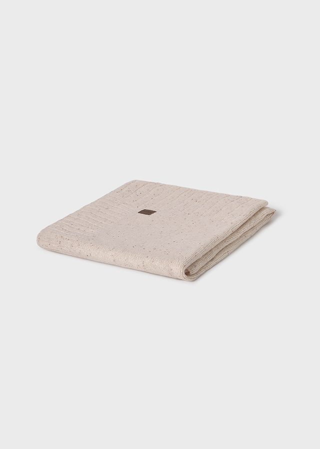 Mayoral Knit baby blanket - Offwhite