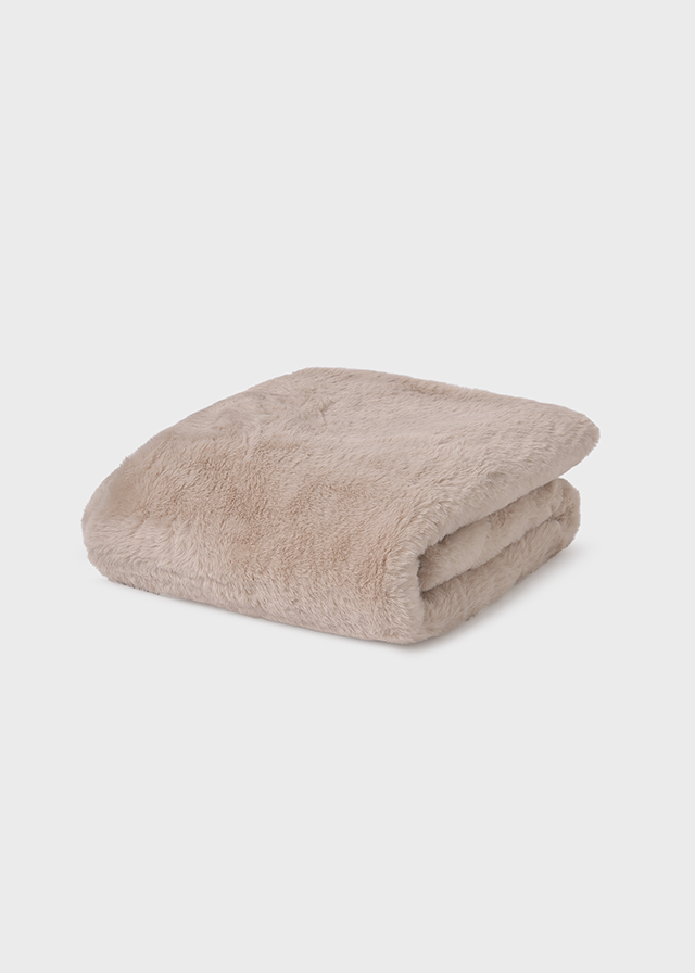 Mayoral Faux fur blanket - Beige