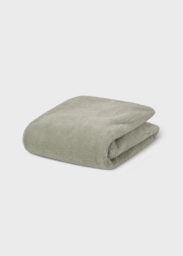 Mayoral Faux fur blanket - Sage