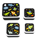 A little Lovely Company Lunch Box 4pcs Galaxy 