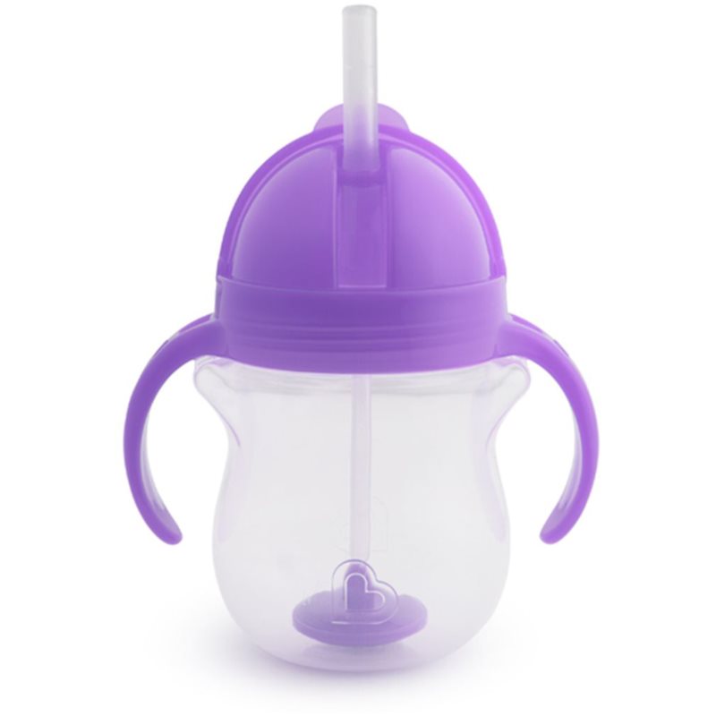 Munchkin Tip & Sip Cup with Straw with Purple