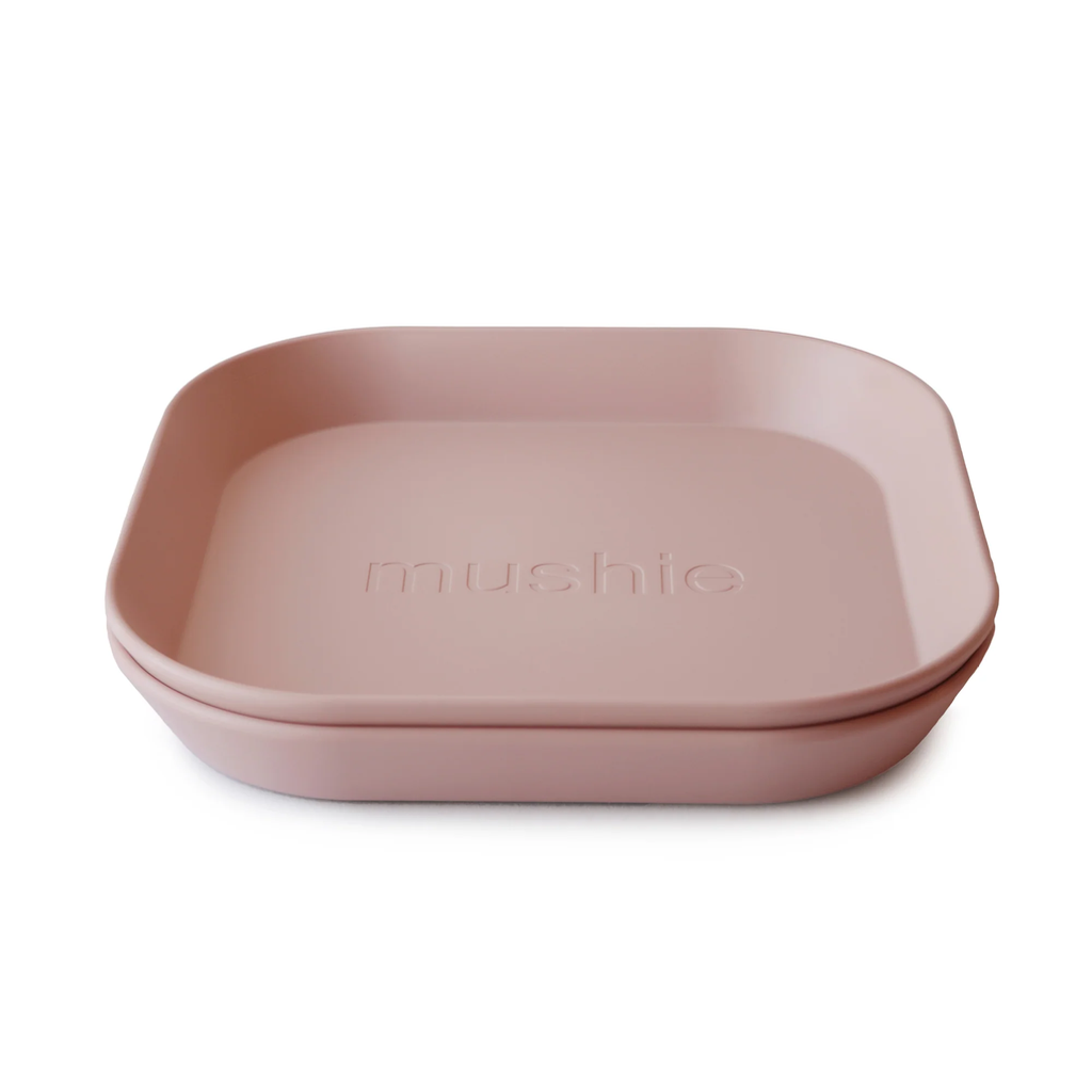 Mushie - Dinner Plate Square Blush (set of 2)