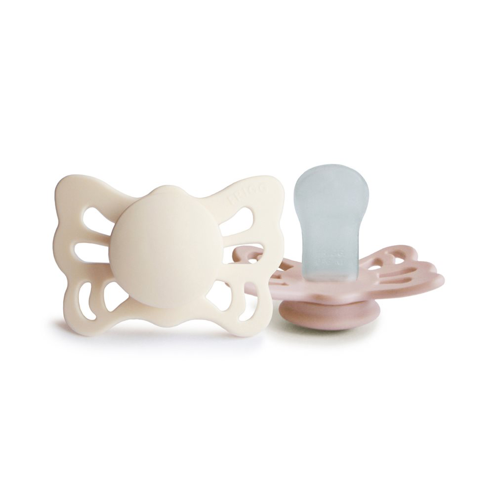 Frigg - Butterfly Silicone Size 1 cream/blush