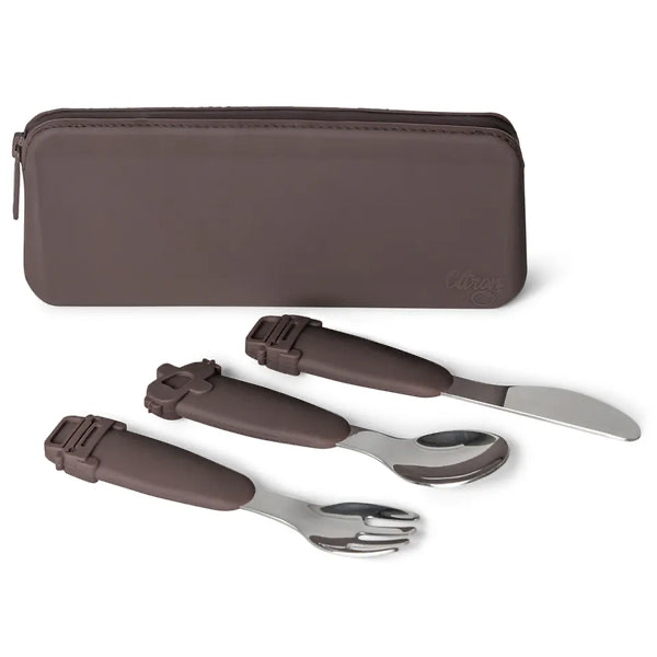 Citron - Silicone Cutlery Set with Pouch Plum Vehicles 