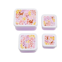 A little Lovely Company - Lunch & Snack Box (4pcs) Flower Garden 