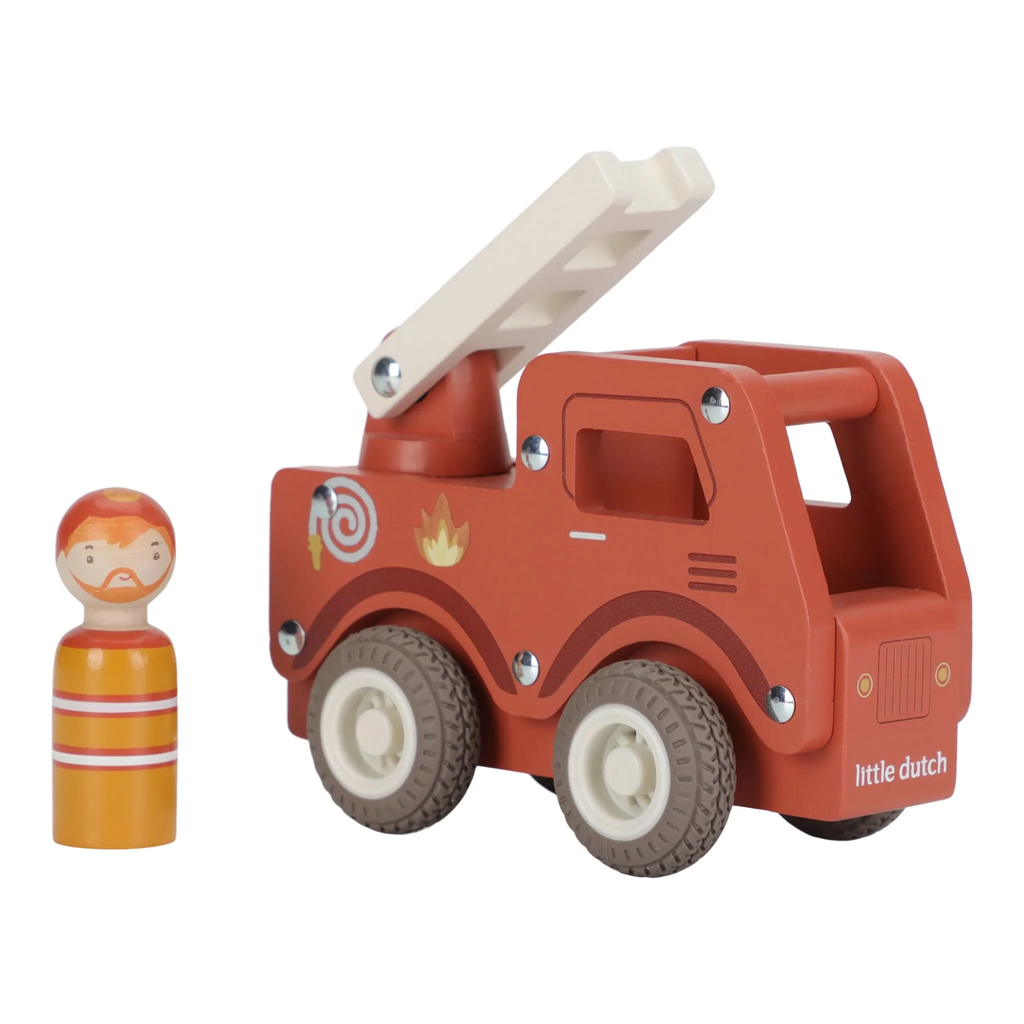Little Dutch - Wooden fire truck FSC
