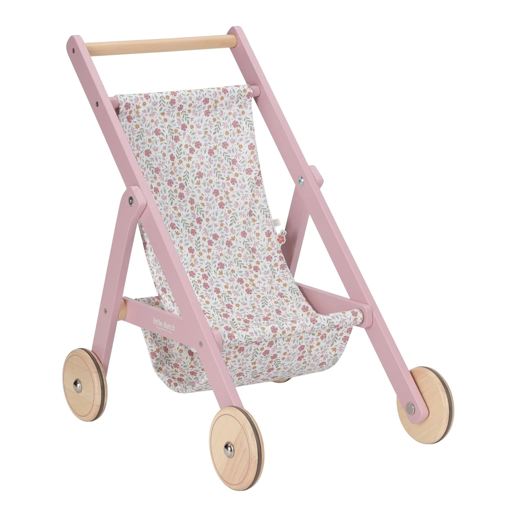 Little Dutch - Wooden doll stroller FSC