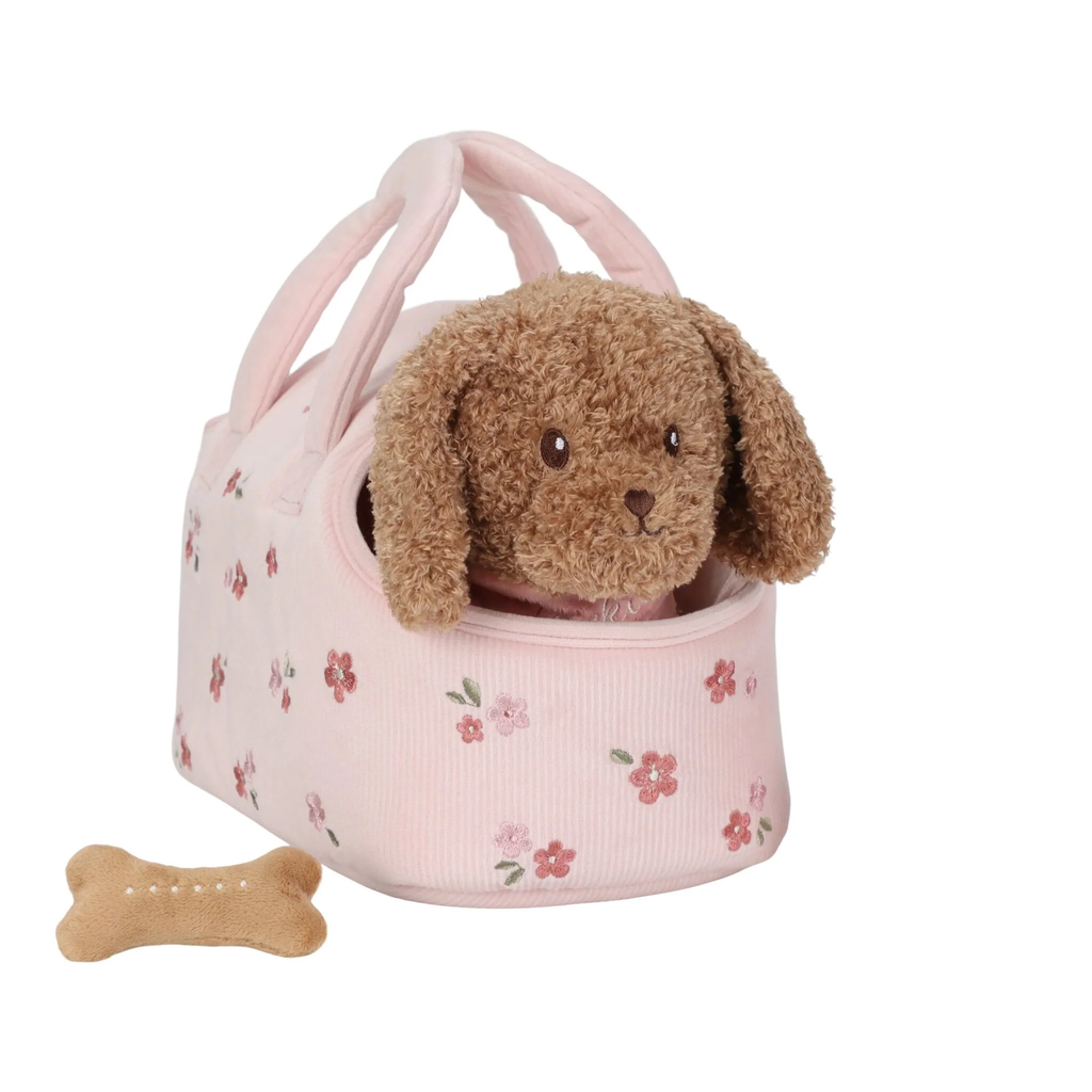 Little Dutch - Cuddle dog Jackie in bassinet GRS