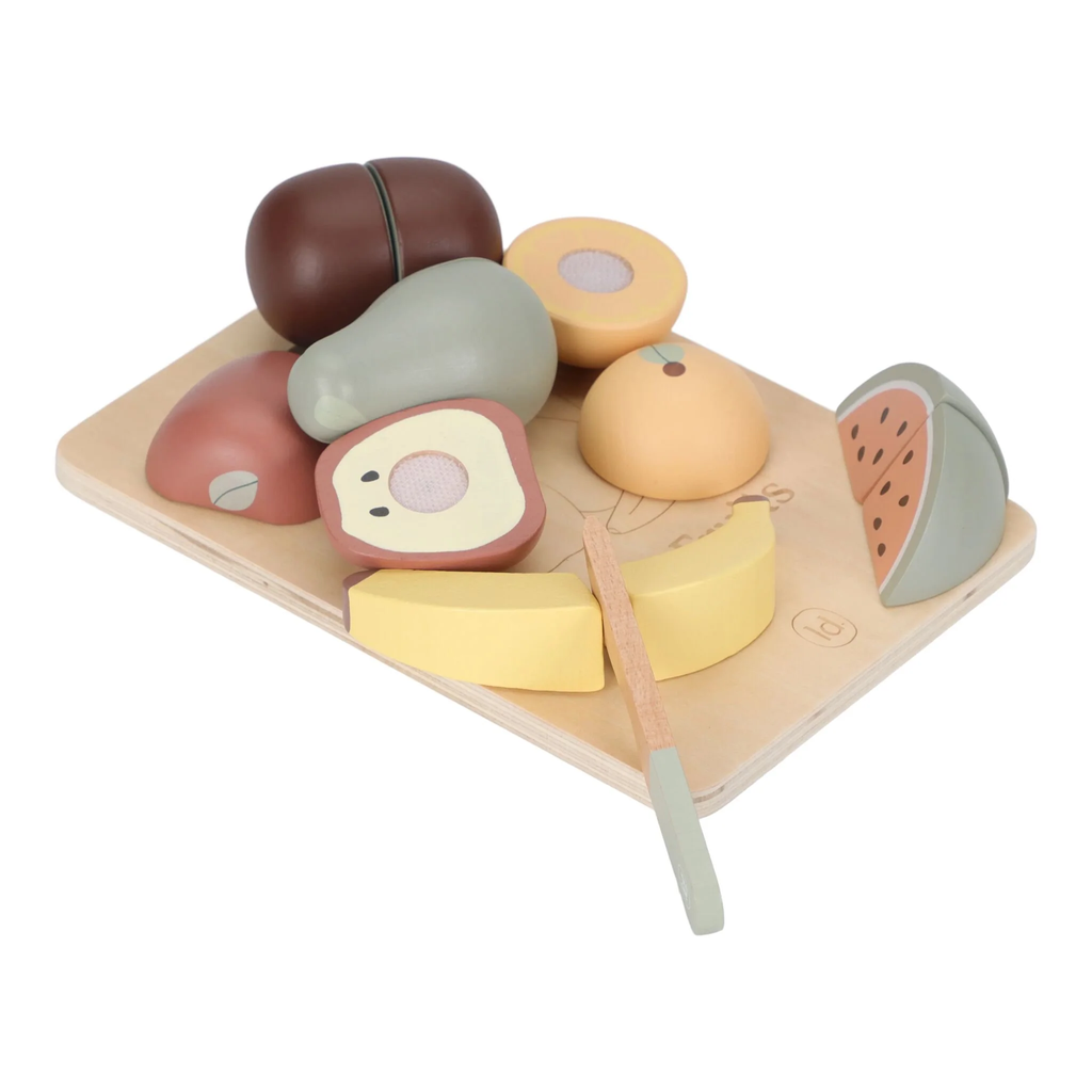 Little Dutch - Wooden cutting board with fruit FSC