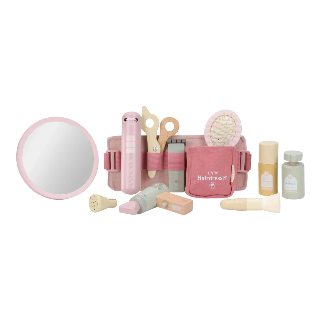 Little Dutch - Hairdressing set with belt and wooden accessories FSC