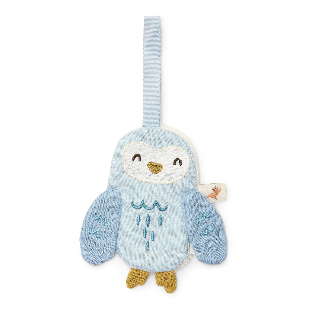 Little Dutch - Fabric comforter Owl with pacifier clip