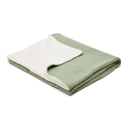 Little Dutch - Knitted blanket with fleece lining Pure Sage 