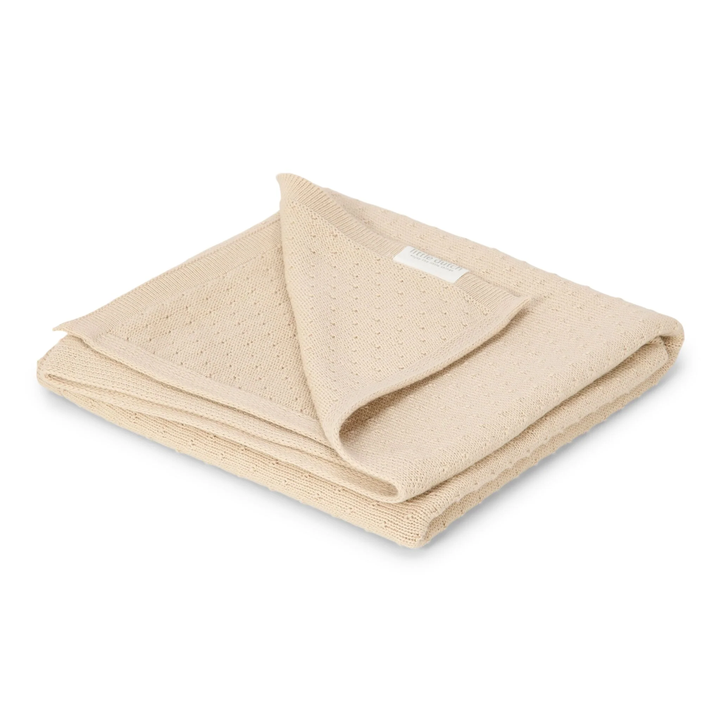 Little Dutch - Knitted blanket Pure Soft Beige