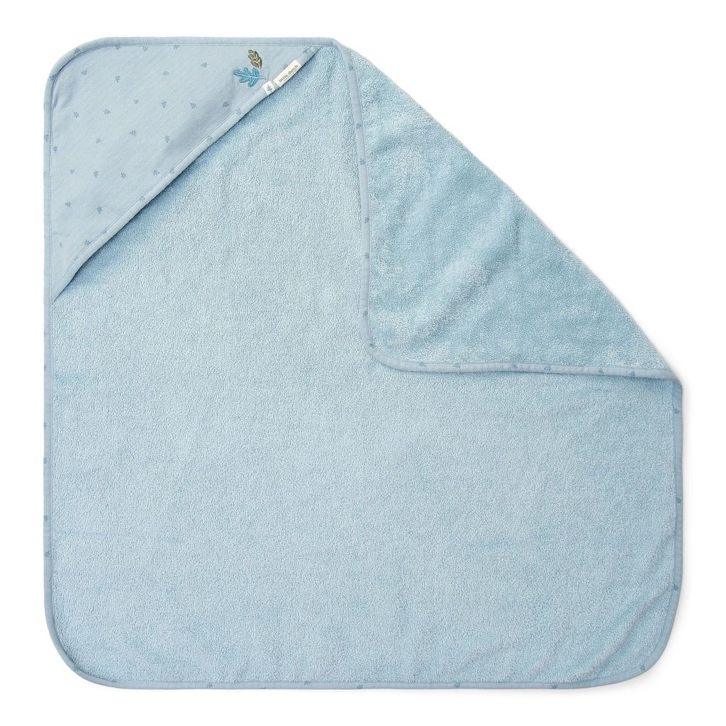 Little Dutch - Hooded towel Pure Denim Blue 100x100